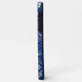 Showtexturierte metallische blau Case-Mate iPhone hülle (Hinten/Links)