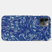 Showtexturierte metallische blau Case-Mate iPhone hülle (Rückseite (Horizontal))