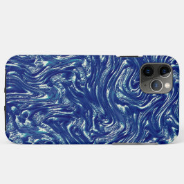Showtexturierte metallische blau Case-Mate iPhone hülle