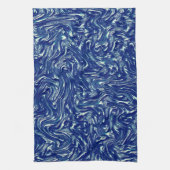 Showtexturierte metallische blau geschirrtuch (Vertikal)