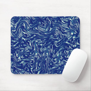 Showtexturierte metallische blau mousepad