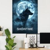 Showtime Werewolf Poster, Vollmond Transformation Poster (Heimbüro)