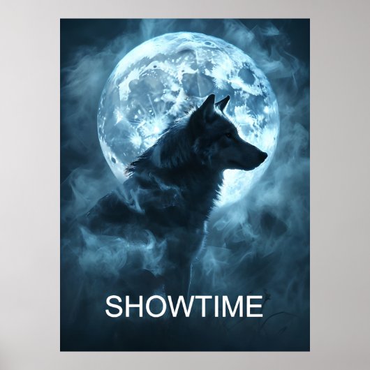 Showtime Werewolf Poster, Vollmond Transformation Poster (Vorne)