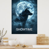 Showtime Werewolf Poster, Vollmond Transformation Poster (Küche)