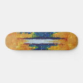 Showwave phantastisches abstraktes Grafikdesign Skateboard (Horizontal)