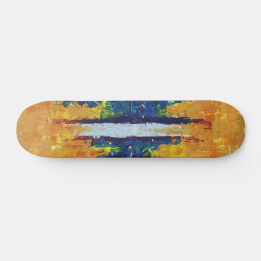 Showwave phantastisches abstraktes Grafikdesign Skateboard (Horizontal)