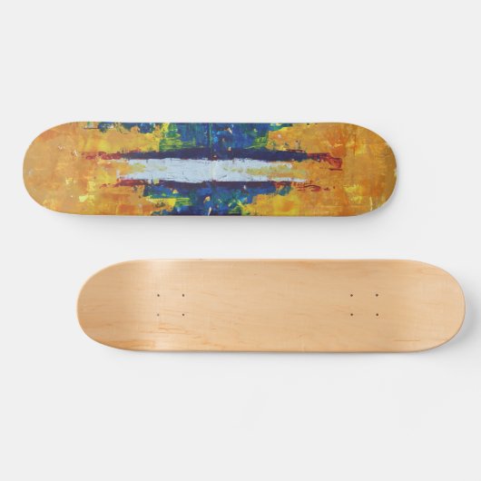 Showwave phantastisches abstraktes Grafikdesign Skateboard (Horizontal)