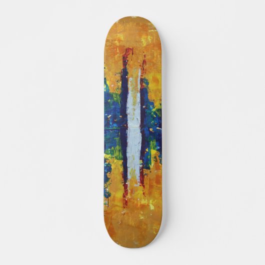 Showwave phantastisches abstraktes Grafikdesign Skateboard (Vorne)