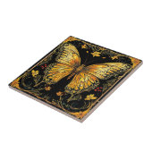 Showy Art Deco Nouveau Butterfly Keramik Tile Fliese (Seite)