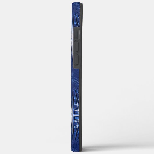 Showy blauen spitzen Grille puffert, aufgeblasen Case-Mate iPhone Hülle (Rückseite / Links)