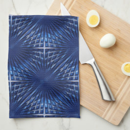 Showy blauen spitzen Grille puffert, aufgeblasen Geschirrtuch