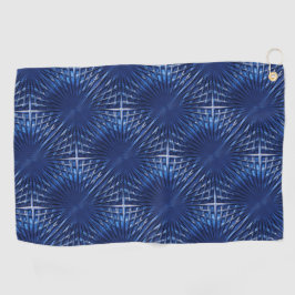 Showy blauen spitzen Grille puffert, aufgeblasen Golfhandtuch