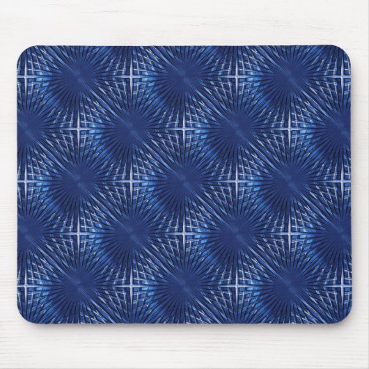Showy Blue spitze Gitter puffert oder aufgeblasen  Mousepad (Vorne)