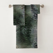 Showy Scaly Plaques, die über dunklen Fonds schwim Badhandtuch Set (Insitu)