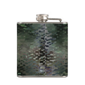 Showy Scaly Plaques, die über dunklen Fonds schwim Flachmann (Rückseite)