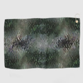 Showy Scaly Plaques, die über dunklen Fonds schwim Golfhandtuch (Horizontal)