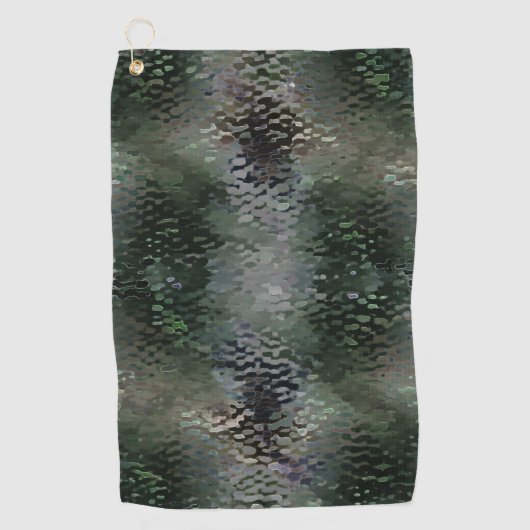 Showy Scaly Plaques, die über dunklen Fonds schwim Golfhandtuch (Vorderseite)