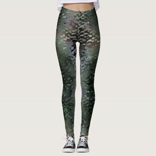 Showy Scaly Plaques, die über dunklen Fonds schwim Leggings (Vorderseite)
