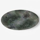 Showy Scaly Plaques, die über dunklen Fonds schwim Pappteller (Schrägansicht)