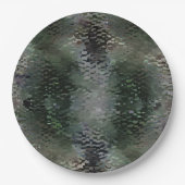 Showy Scaly Plaques, die über dunklen Fonds schwim Pappteller (Vorderseite)