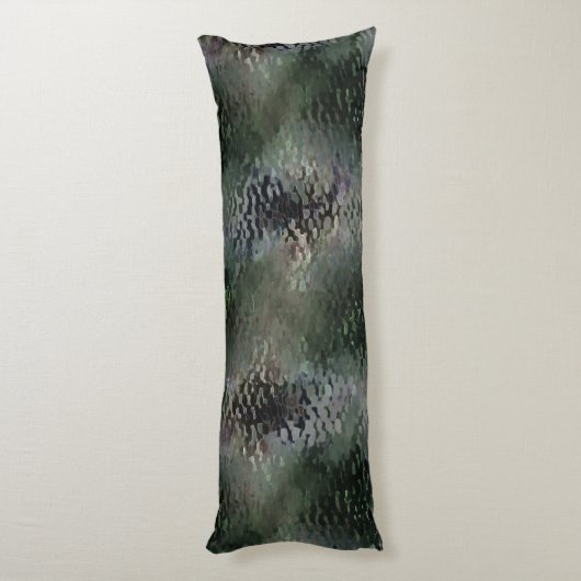 Showy Scaly Plaques, die über dunklen Fonds schwim Seitenschläferkissen (Rückseite (Vertikal))