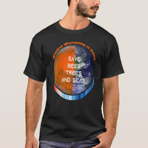 ShowYourStripes u2013 RETTE BIENEN BÄUME UND MEERE T-Shirt
