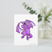 Shoyru Lila Postkarte (Stehend Vorderseite)