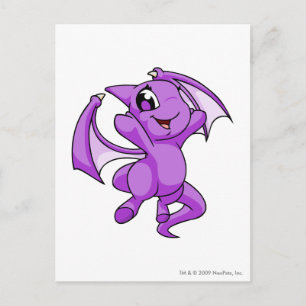 Shoyru Lila Postkarte