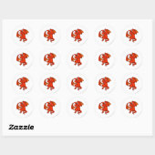 Shoyru Red Runder Aufkleber (Blatt)
