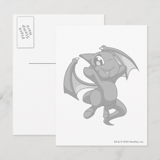 Shoyru Silver Postkarte (Vorne/Hinten)