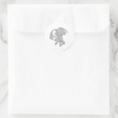 Shoyru Silver Runder Aufkleber (Tasche)