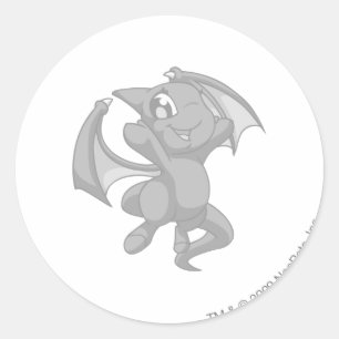 Shoyru Silver Runder Aufkleber