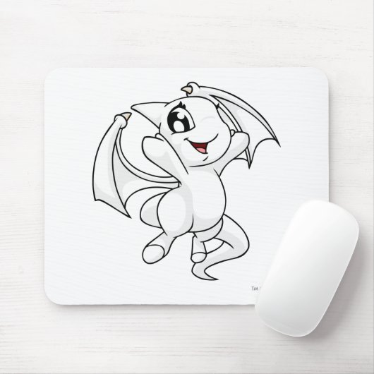 Shoyru Weiß Mousepad (Mit Mouse)