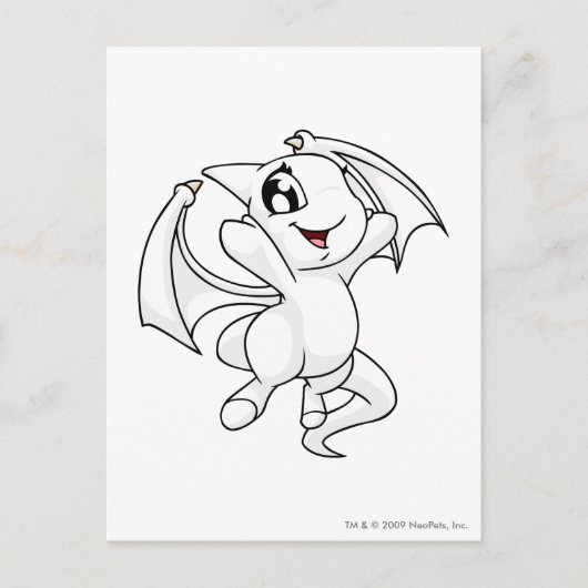 Shoyru White Postkarte (Vorderseite)