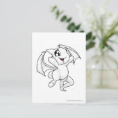 Shoyru White Postkarte (Stehend Vorderseite)