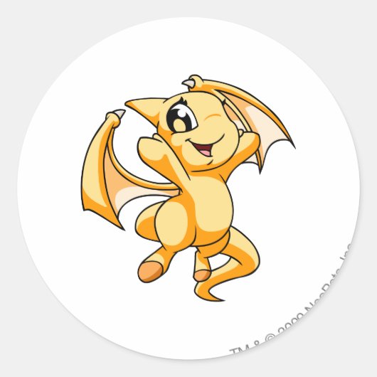 Shoyru Yellow Runder Aufkleber (Vorderseite)