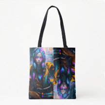Shpper-Tasche Neon Girl-Design