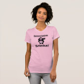 Shprintzen Syndrom stinkt Skunk Awareness Design T-Shirt (Vorne ganz)