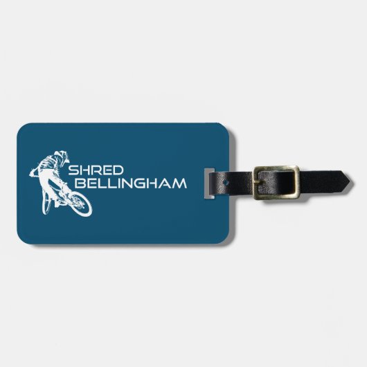 Shred Bellingham Washington Mountain Biking Gepäckanhänger (Vorderseite horizontal)
