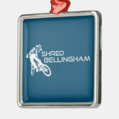 Shred Bellingham Washington Mountain Biking Ornament Aus Metall (Links)