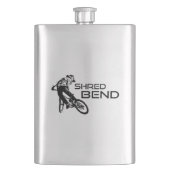 Shred Bend Oregon Mountain Biking Flachmann (Vorderseite)