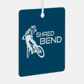 Shred Bend Oregon Mountain Biking Ornament Aus Metall (Vorderseite Rechts)