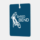 Shred Bend Oregon Mountain Biking Ornament Aus Metall (Vorderseite links)
