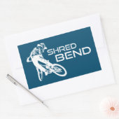 Shred Bend Oregon Mountain Biking Rechteckiger Aufkleber (Umschlag)