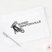 Shred Bentonville Arkansas Mountain Biking Rechteckiger Aufkleber (Umschlag)