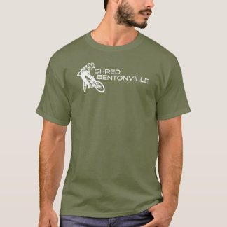 Shred Bentonville Arkansas Mountain Biking T-Shirt