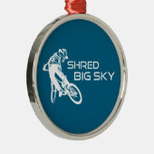Shred Big Sky Montana Ornament Aus Metall (Rechts)
