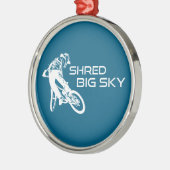 Shred Big Sky Montana Ornament Aus Metall (Links)