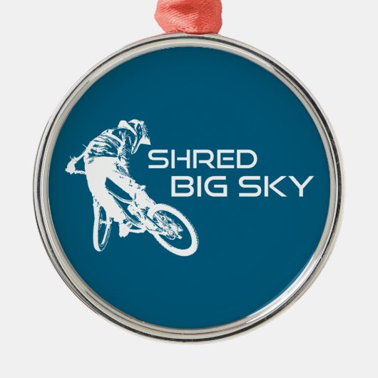 Shred Big Sky Montana Ornament Aus Metall (Vorne)