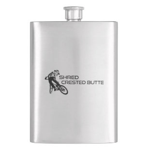 Shred Crested Butte Colorado Mountain Biking Flachmann